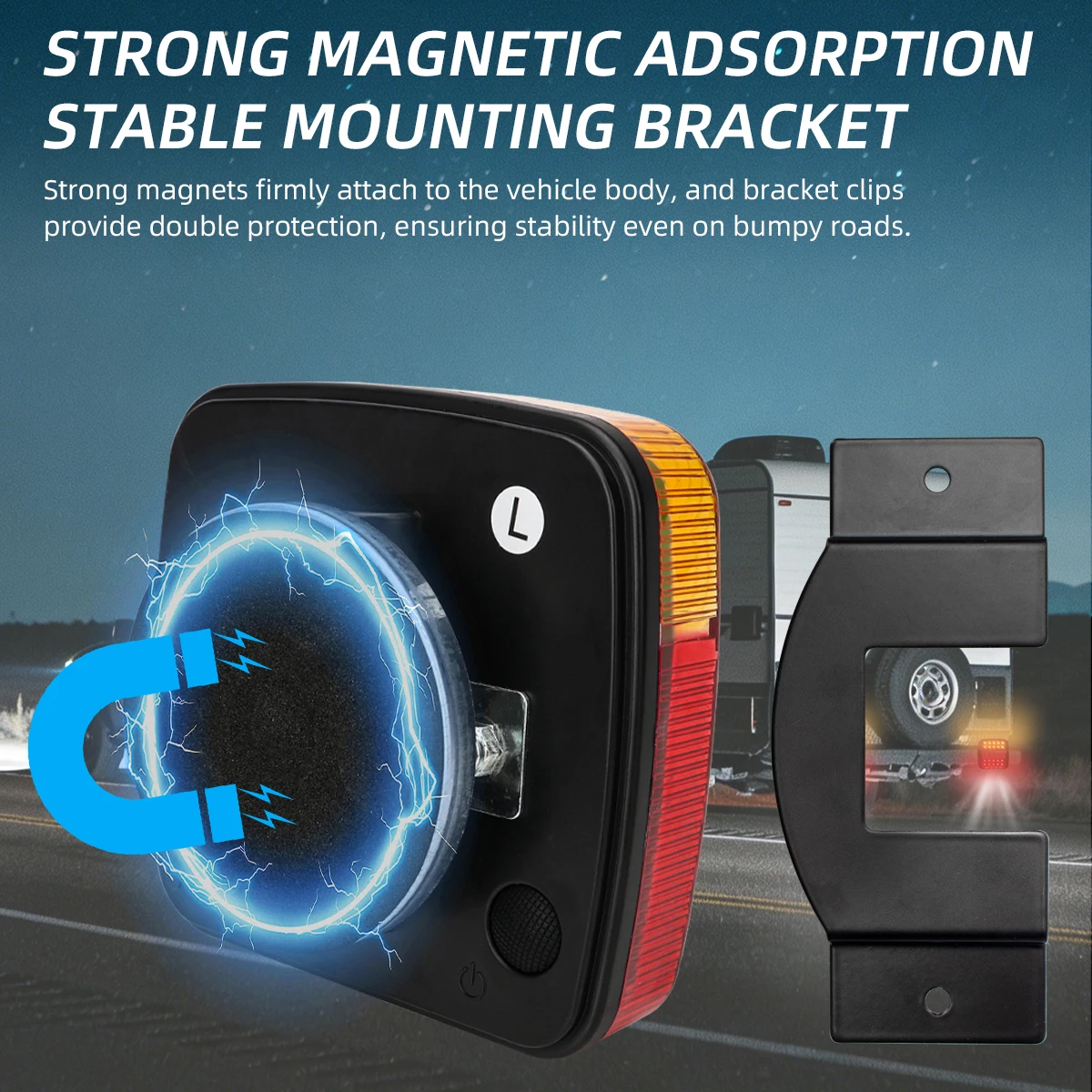 Magnetic Euro/US Wireless/Wired LED Trailer Rear Taillight Signal Warning Brake Lamp Truck Tail Light For Caravan RV Lorry Truck
Magnetic Euro/US Wireless/Wired LED Trailer Rear Taillight Signal Warning Brake Lamp Truck Tail Light For Caravan RV Lorry Truck