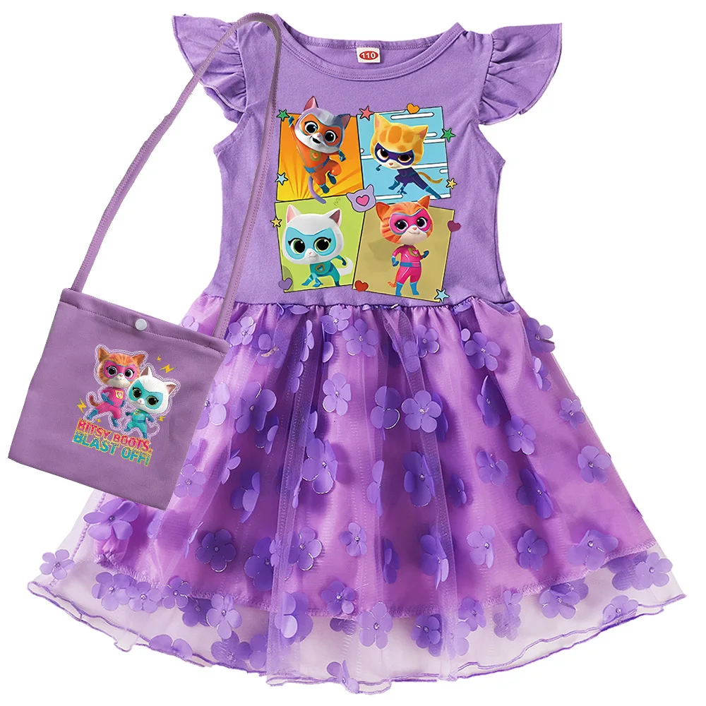 New Superkitties Dress Kids Summer Lace Casual Dresses Baby Girls Super Cats Clothes Children Wedding Party Princess Vestidos
New Superkitties Dress Kids Summer Lace Casual Dresses Baby Girls Super Cats Clothes Children Wedding Party Princess Vestidos