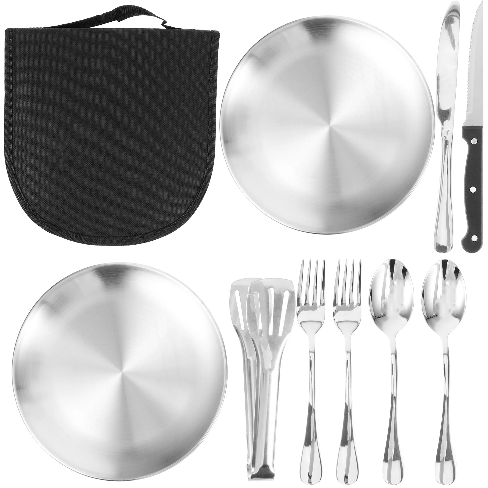 1 set Stainless Outdoor Tableware Set Camping Picnic Cutlery Silver Portable Camping Utensils Cooking Set Storage Safe Reliable 
1 set Stainless Outdoor Tableware Set Camping Picnic Cutlery Silver Portable Camping Utensils Cooking Set Storage Safe Reliable