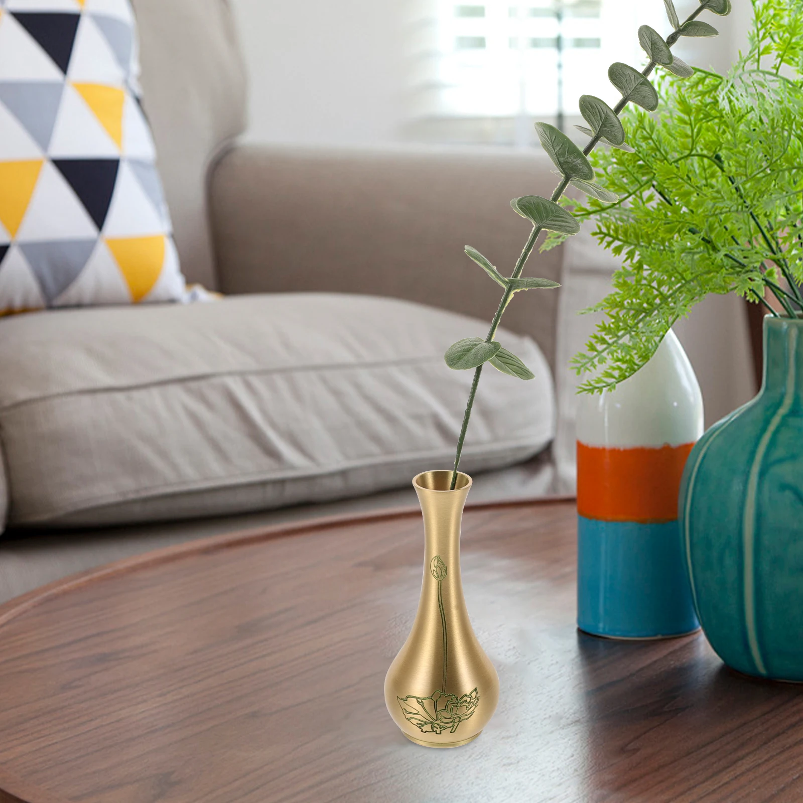 Brass Vase for Flowers Vintage Decor Creative Miniature Elegant Smooth Non Deform Matching Various Styles Minimalist Retro Warm
Brass Vase for Flowers Vintage Decor Creative Miniature Elegant Smooth Non Deform Matching Various Styles Minimalist Retro Warm