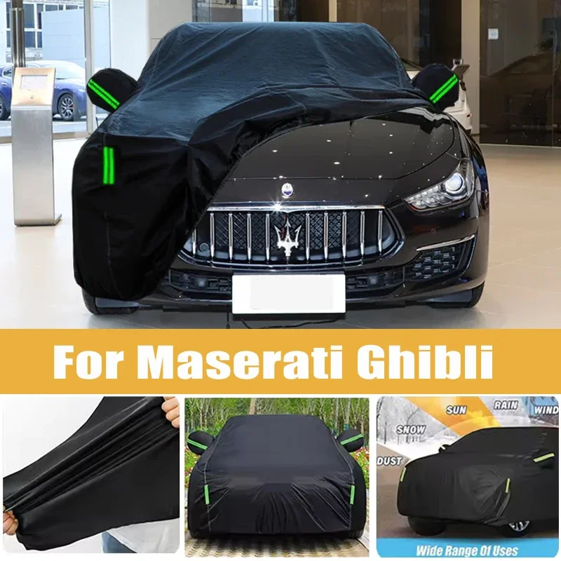 For Maserati Ghibli Full Car Cover Four Seasons Outdoor Sun Anti UV Rain Snow Dust Protection Oxford Cloth Accessories
For Maserati Ghibli Full Car Cover Four Seasons Outdoor Sun Anti UV Rain Snow Dust Protection Oxford Cloth Accessories