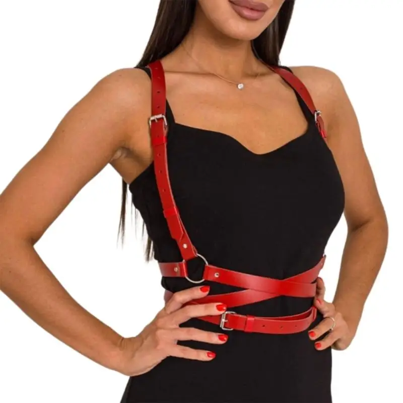652F User Friendly Synthetic Leather Gothic Vest Adjustable Waist Cinching Belt Punk Rock Body Shaper Wearable
652F User Friendly Synthetic Leather Gothic Vest Adjustable Waist Cinching Belt Punk Rock Body Shaper Wearable
