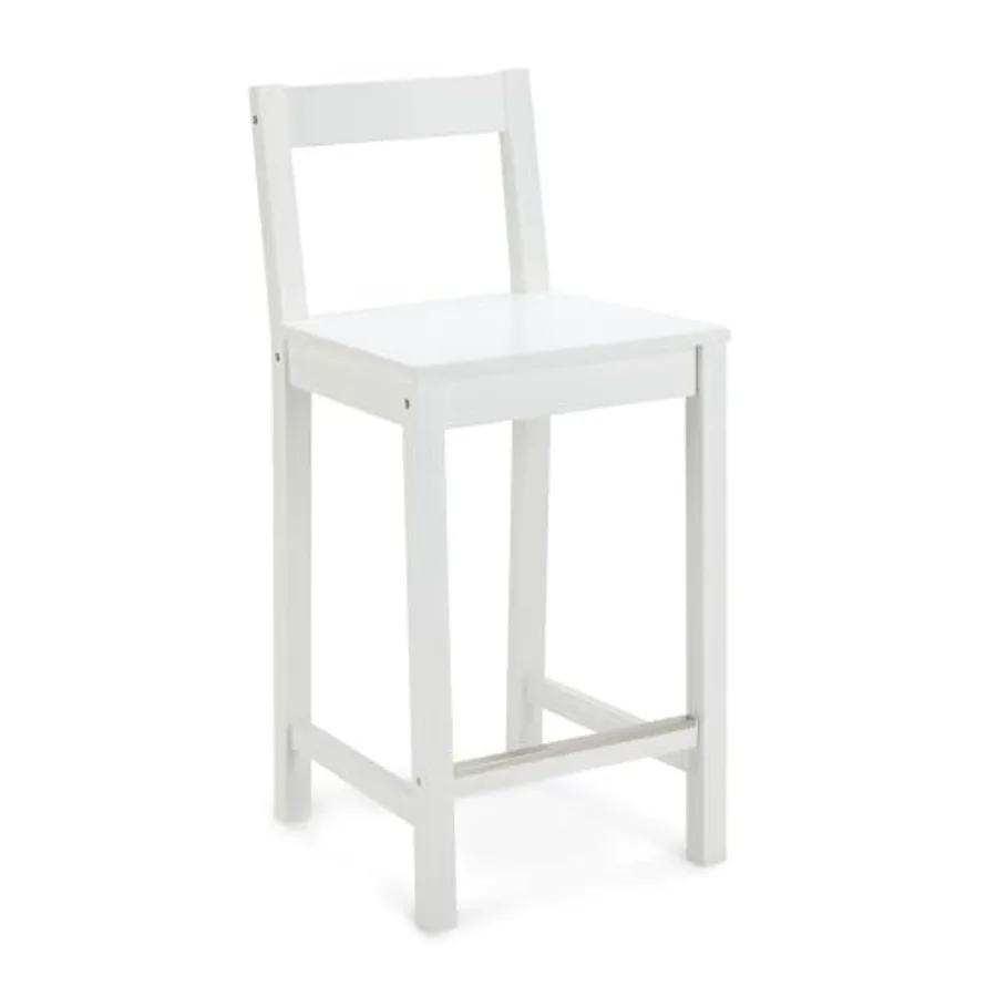 Wooden Counter Height Bar Stool with Backrest for Kitchen Island, 24",,1 Unit
Wooden Counter Height Bar Stool with Backrest for Kitchen Island, 24",,1 Unit