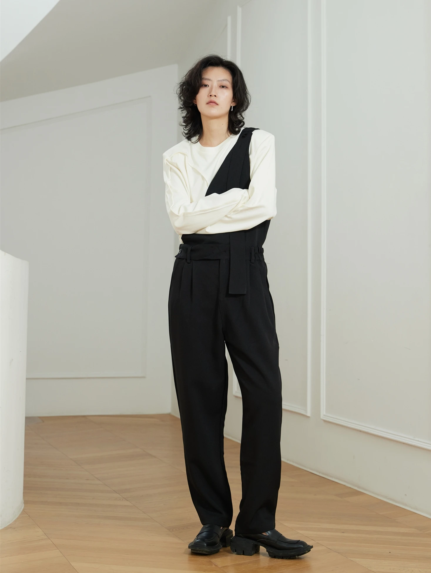 Sunyvonne22Fw Asymmetric Detachable Jumpsuit Shoulder Strap Pants Long Pants Dark Color Commute Style Women's Casual...
Sunyvonne22Fw Asymmetric Detachable Jumpsuit Shoulder Strap Pants Long Pants Dark Color Commute Style Women's Casual...