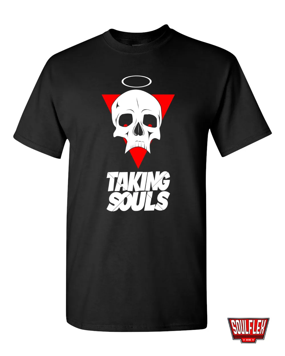 Taking Souls — дизайн футболки с черепом DryBlend с короткими рукавами, несколько размеров
Taking Souls — дизайн футболки с черепом DryBlend с короткими рукавами, несколько размеров