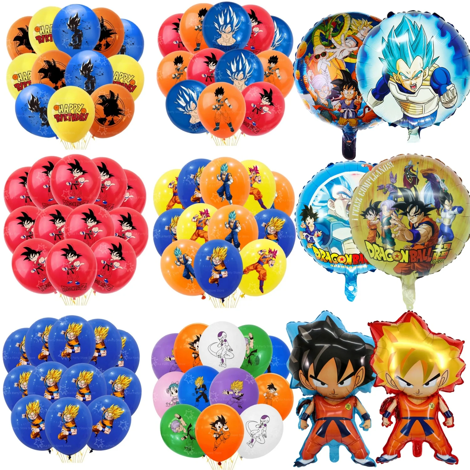 12/24pcs Dragoned Ball goku Balloons Birthday Party Decoration Latex Ballon monkey king goku Party Favors Supplies Air Globos
12/24pcs Dragoned Ball goku Balloons Birthday Party Decoration Latex Ballon monkey king goku Party Favors Supplies Air Globos