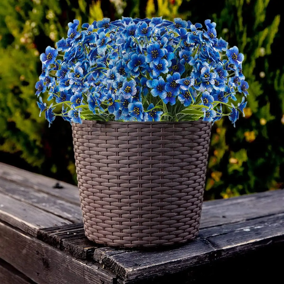 12 Bunches UV Resistant Artificial Flowers, Faux Flowers for Outdoor Decoration, Fake Flowers for Gardens, Patios, and Home Déc
12 Bunches UV Resistant Artificial Flowers, Faux Flowers for Outdoor Decoration, Fake Flowers for Gardens, Patios, and Home Déc