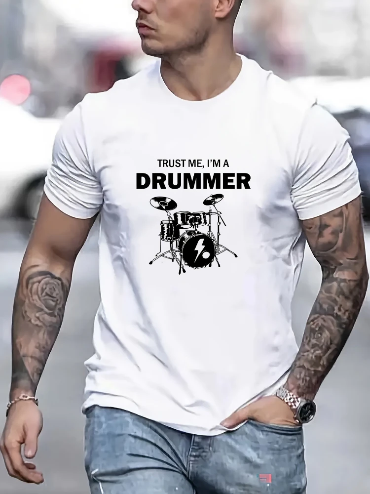 I'm A Drummer pattern design -100% cotton summer O-neck short sleeve casual printed men's T-shirt.
I'm A Drummer pattern design -100% cotton summer O-neck short sleeve casual printed men's T-shirt.