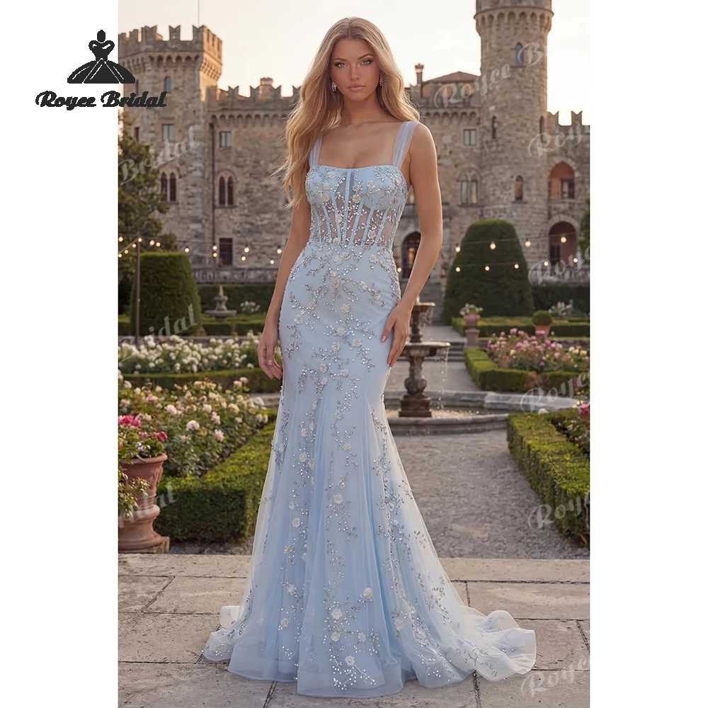 Beading Appliqued Mermaid Prom Dress 2026 Spaghetti Straps vestidos de fiesta elegantes Customize платье на выпуск
Beading Appliqued Mermaid Prom Dress 2026 Spaghetti Straps vestidos de fiesta elegantes Customize платье на выпуск