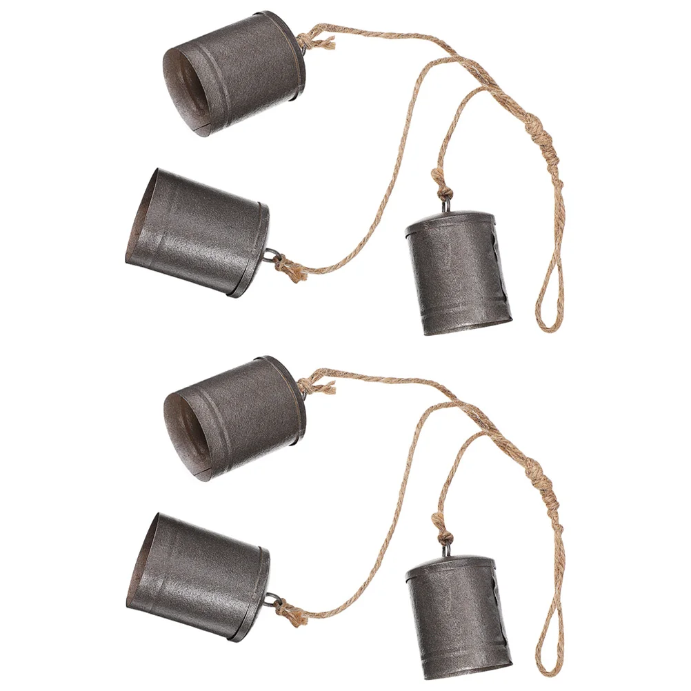 2 Pcs Tin Bucket Bell Country Decor Windchimes Outdoors Blessing Metal The Wall Hanging Pendent Decorative Bells
2 Pcs Tin Bucket Bell Country Decor Windchimes Outdoors Blessing Metal The Wall Hanging Pendent Decorative Bells