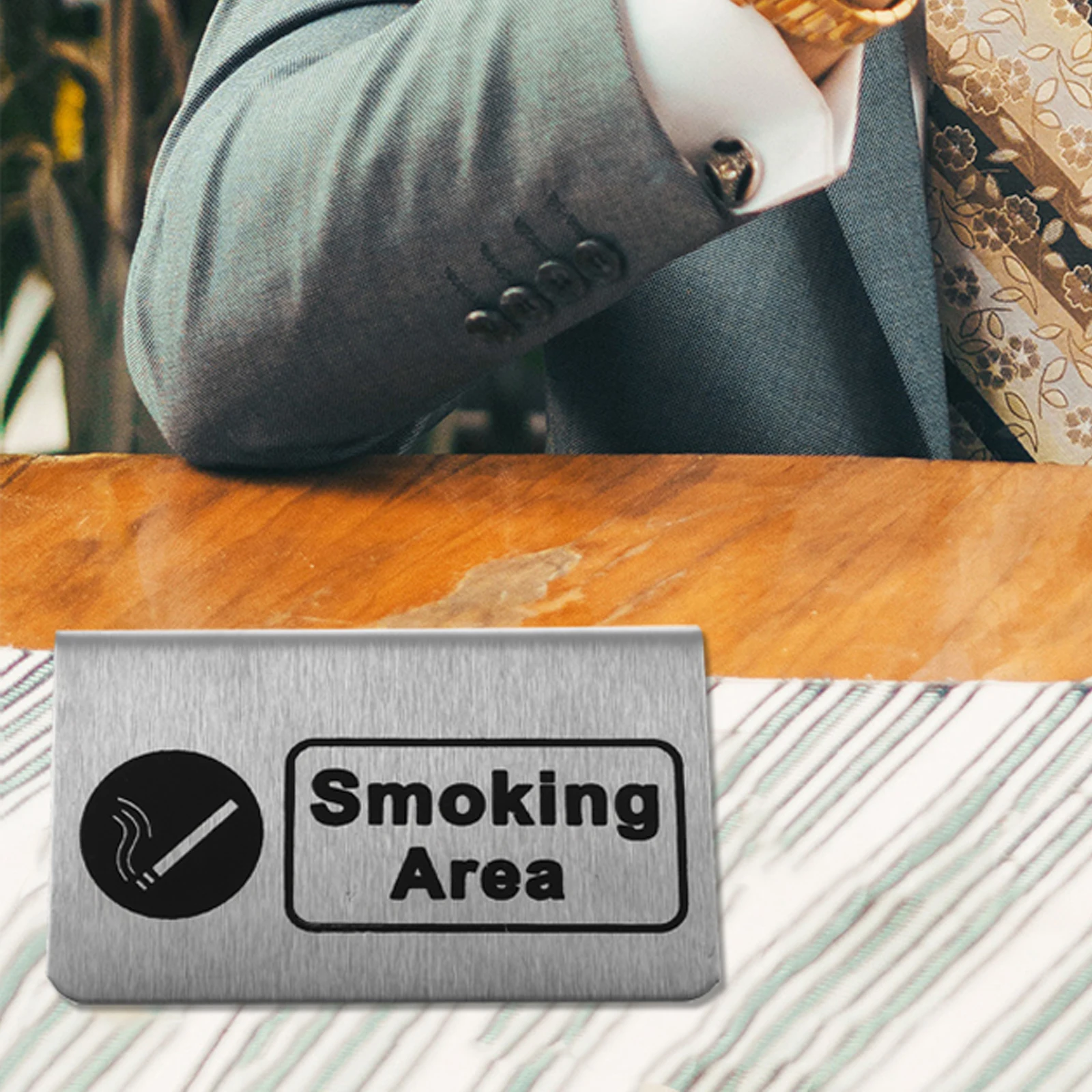 Smoking Area Sign Stainless Steel Label No Smoking Restaurant Banquet Outdoor Decorative Plate Quality
Smoking Area Sign Stainless Steel Label No Smoking Restaurant Banquet Outdoor Decorative Plate Quality
