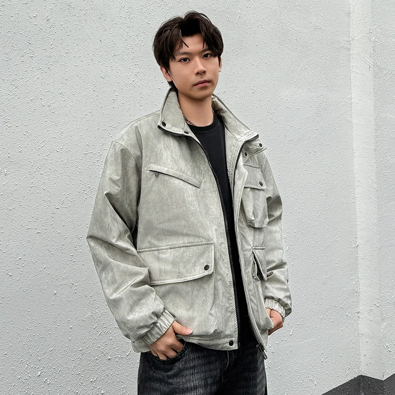 Модная утепленная мужская зимняя куртка из хлопка и полиэстера в стиле Харадзюку, на молнии, с наполнителем из полиэфирного волокна
Модная утепленная мужская зимняя куртка из хлопка и полиэстера в стиле Харадзюку, на молнии, с наполнителем из полиэфирного волокна