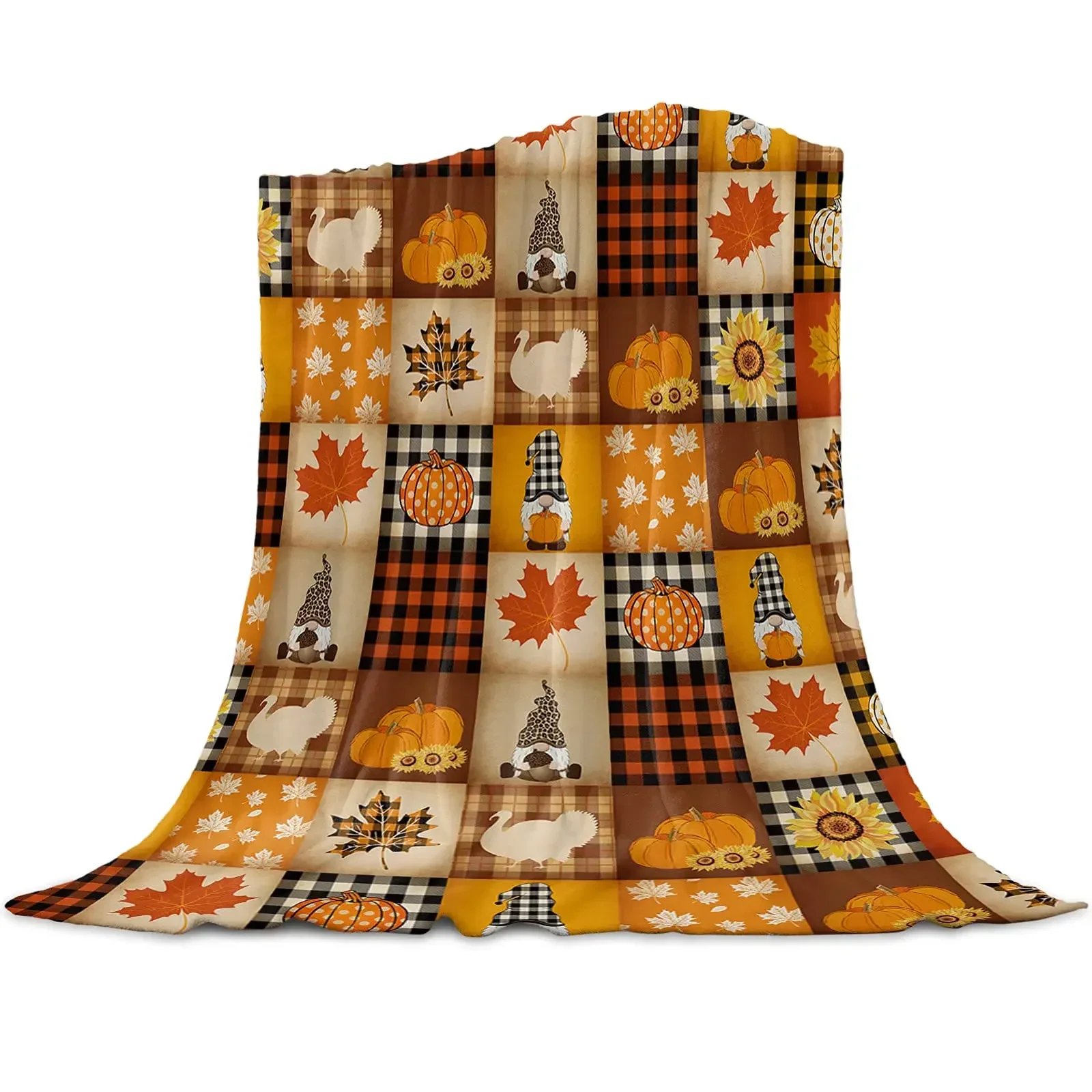 Thanksgiving Pumpkin Blanket Super Soft Flannel Throw Blankets Pumpkin Turkey Maple Leaf Gnome Plaid Blanket Plush Blankets Gift
Thanksgiving Pumpkin Blanket Super Soft Flannel Throw Blankets Pumpkin Turkey Maple Leaf Gnome Plaid Blanket Plush Blankets Gift