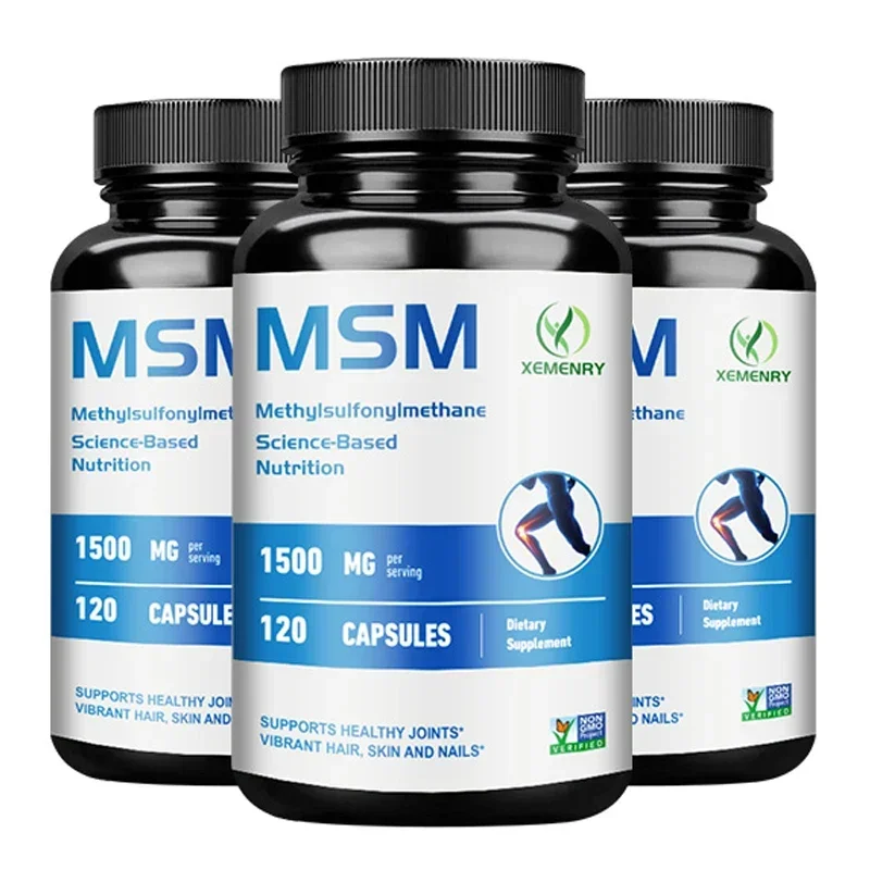MSM - Supports Joint and Bone Health, Relieves Joint Pain, For Hair, Skin and Nails Health, Antioxidant
MSM - Supports Joint and Bone Health, Relieves Joint Pain, For Hair, Skin and Nails Health, Antioxidant