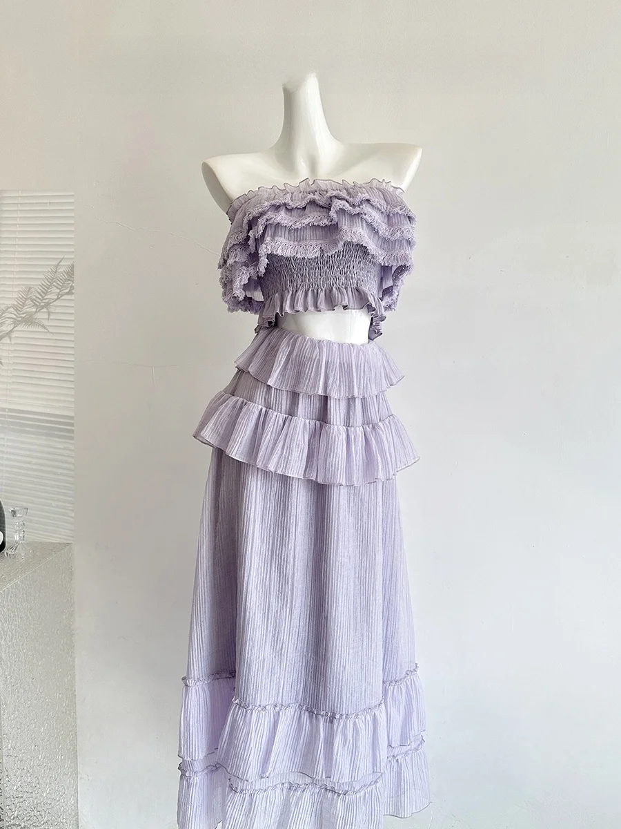 Soft Tassel Hibiscus Half Skirt Top Women's Fashion Set Summer Season High Waist Four Seasons Suitable Gentle Style
Soft Tassel Hibiscus Half Skirt Top Women's Fashion Set Summer Season High Waist Four Seasons Suitable Gentle Style