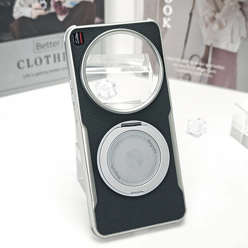 Magsafe Case For Xiaomi 15 Ultra Nylon Style Magnetic Rotating Stand Holder Cover For Xiaomi 15 Ultra Anti-fall Bumper
Magsafe Case For Xiaomi 15 Ultra Nylon Style Magnetic Rotating Stand Holder Cover For Xiaomi 15 Ultra Anti-fall Bumper