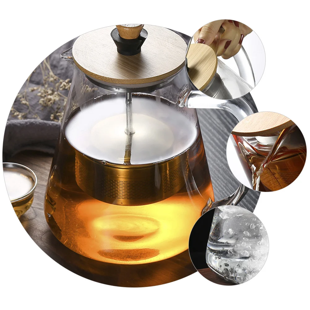 1Pcs Heat Resistant Borosilicate Glass Tea Pot Stainless Steel Infuser Smooth Spout Design Ideal for Loose Leaf Tea
1Pcs Heat Resistant Borosilicate Glass Tea Pot Stainless Steel Infuser Smooth Spout Design Ideal for Loose Leaf Tea