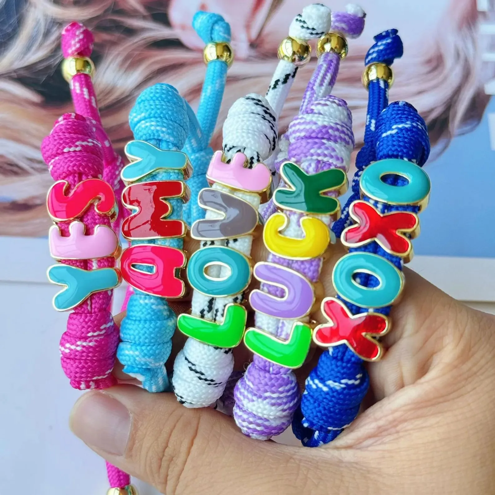 Personalized Bubble Letter Bracelet Custom Summer Beach Jewelry Colorful Puffy Charm Gift for Women
Personalized Bubble Letter Bracelet Custom Summer Beach Jewelry Colorful Puffy Charm Gift for Women