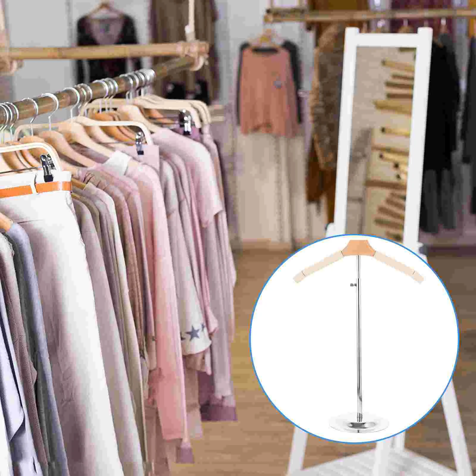 Adjustable Clothing Display Rack Portable Clothes Dress Hangers Hanging for Retail Stand Metal Shirt Stainless Steel Coat Small
Adjustable Clothing Display Rack Portable Clothes Dress Hangers Hanging for Retail Stand Metal Shirt Stainless Steel Coat Small
