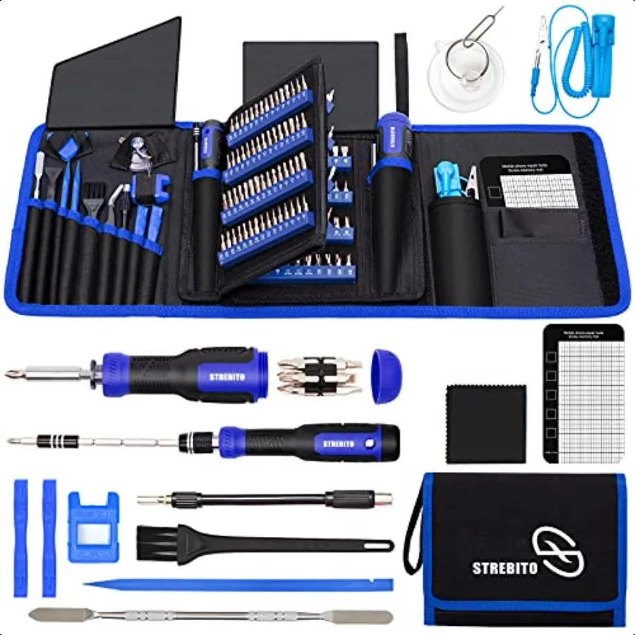 Precision Screwdriver Set 191Piece MultiBit Screwdriver 1 4 Inch Nut Driver Home Impment Tool Electronic Repair Kit for Compute
Precision Screwdriver Set 191Piece MultiBit Screwdriver 1 4 Inch Nut Driver Home Impment Tool Electronic Repair Kit for Compute