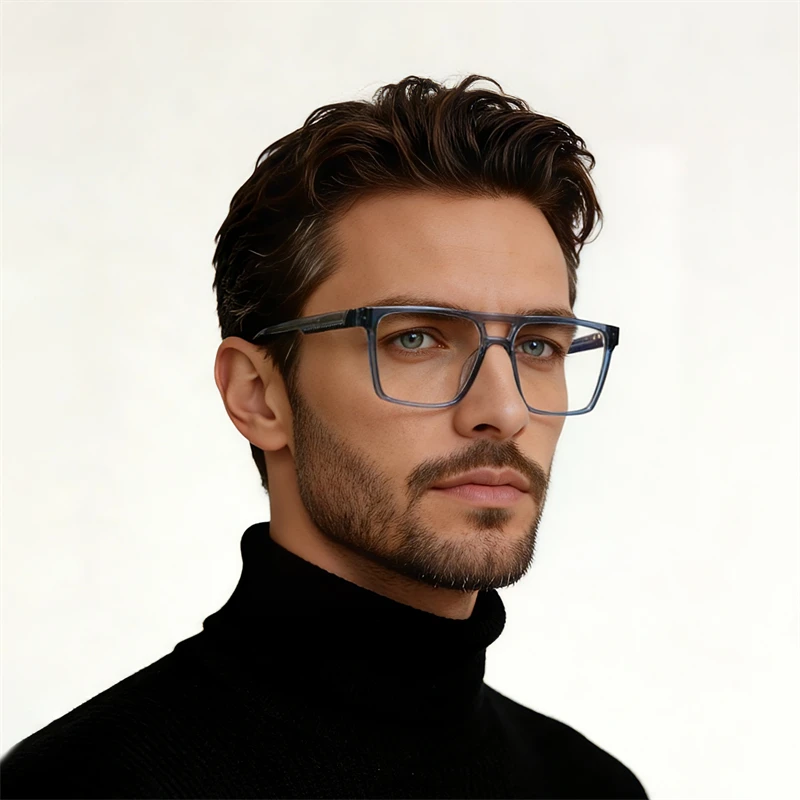 Double Beam Square Customized Eyeglasses Men Shortsighted/Hyperopia/Multifocal Progressive Optical Glasses With Prescription
Double Beam Square Customized Eyeglasses Men Shortsighted/Hyperopia/Multifocal Progressive Optical Glasses With Prescription