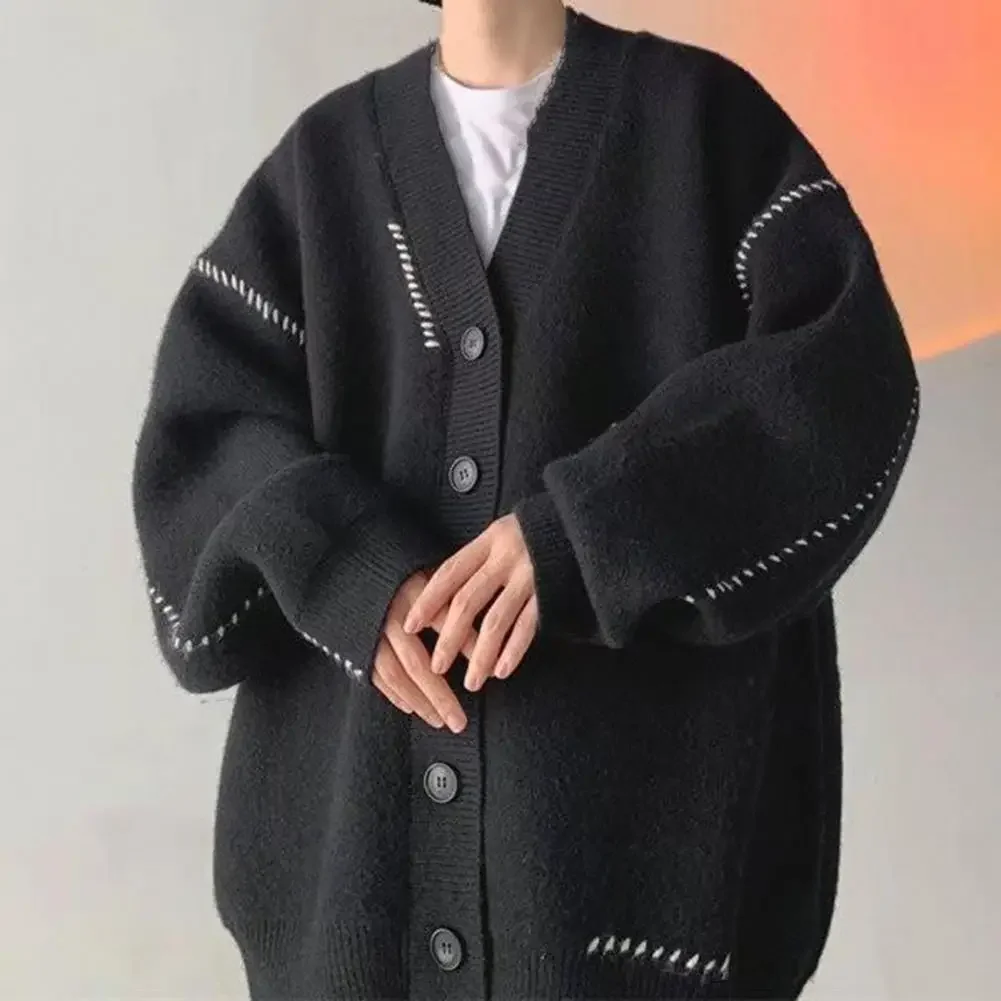 Stylish Men Coat Knitwear Men Sweater Coat Solid Color Loose Oversized Men Autumn Coat Thermal
Stylish Men Coat Knitwear Men Sweater Coat Solid Color Loose Oversized Men Autumn Coat Thermal