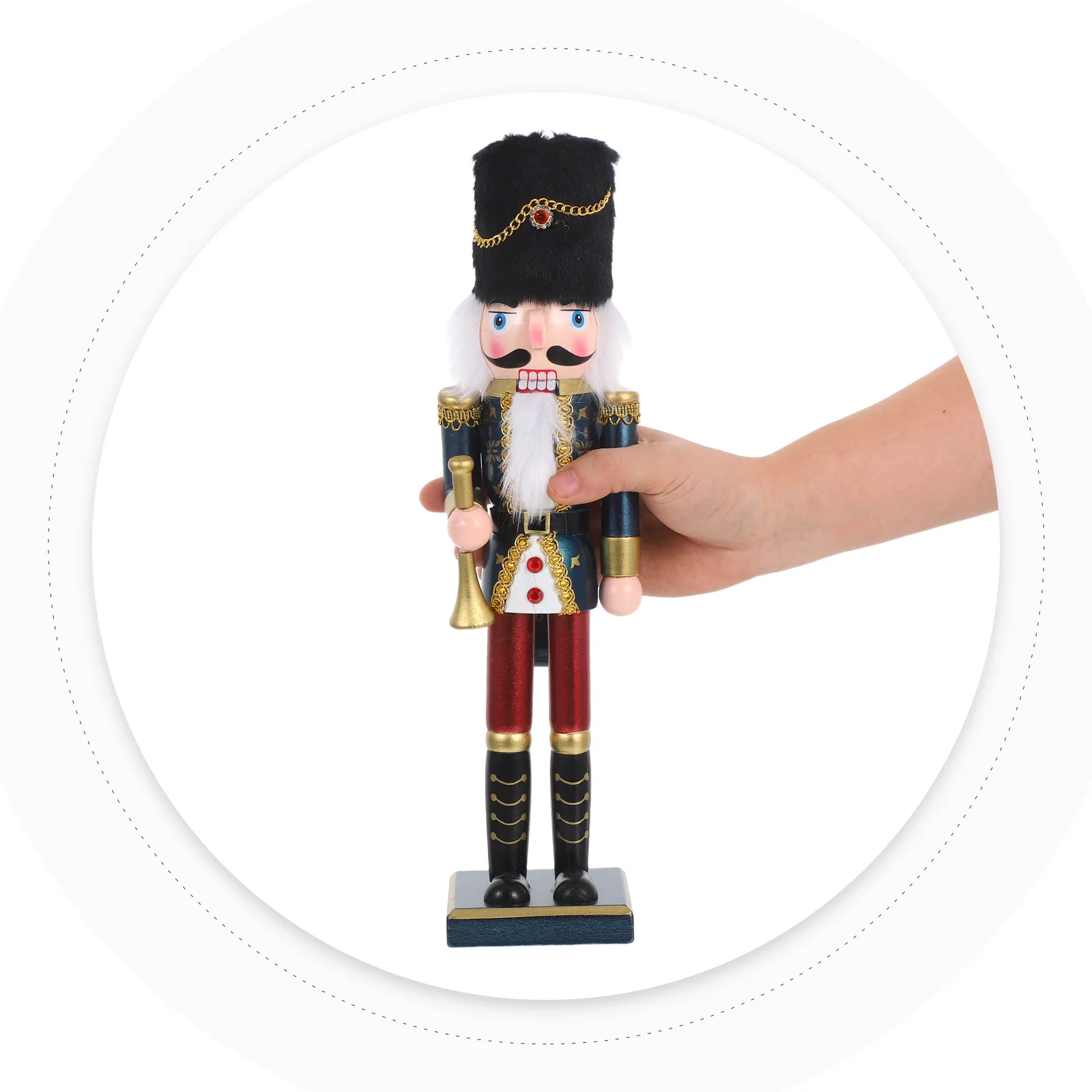 38Cm Christmas Decoration Statue - Traditional King Nutcracker in Vibrant Room Fireplace Table
38Cm Christmas Decoration Statue - Traditional King Nutcracker in Vibrant Room Fireplace Table