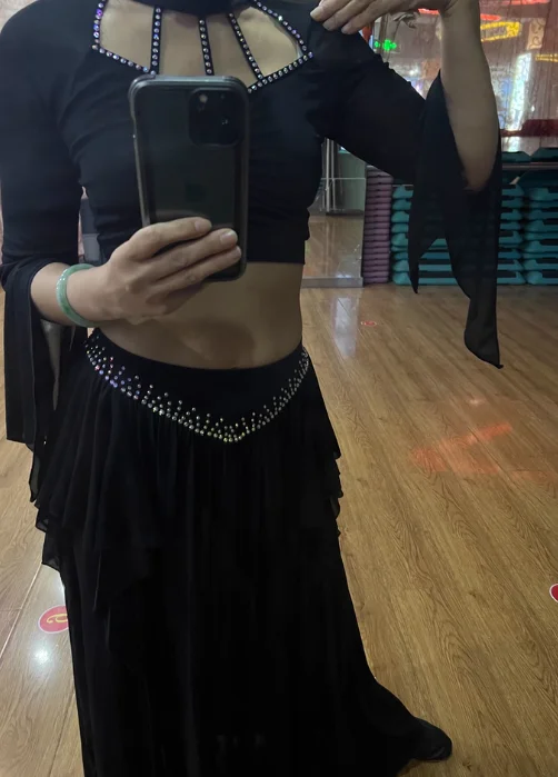 Iraq Hair Flick Professional Belly Dance Robe Women Oriental Khaleegy Stage Performance Dress
Iraq Hair Flick Professional Belly Dance Robe Women Oriental Khaleegy Stage Performance Dress