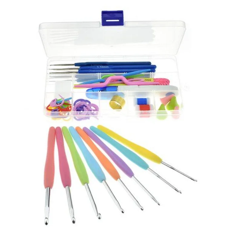 100set 16pcs/set Crochet Hooks Needles Knit Kit Stitches Knitting Craft Case in Case Yarn Hook Stitch Weave Accessories
100set 16pcs/set Crochet Hooks Needles Knit Kit Stitches Knitting Craft Case in Case Yarn Hook Stitch Weave Accessories