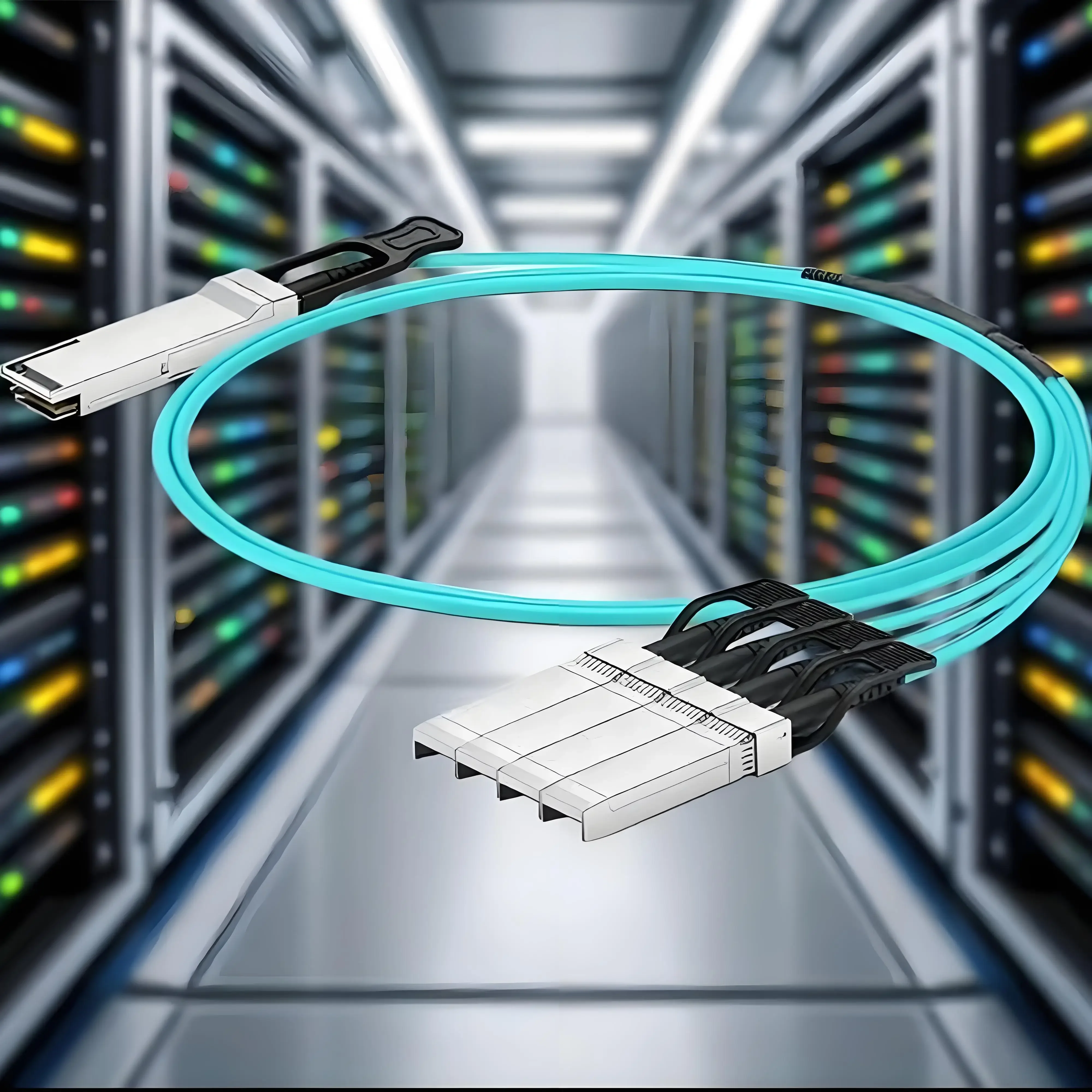 Comelink 100G QSFP-4x25G-AOC1M Active Optical Cable (AOC) with LC Connector Fiber Optic Transceivers Switch for Network OLT FTTH
Comelink 100G QSFP-4x25G-AOC1M Active Optical Cable (AOC) with LC Connector Fiber Optic Transceivers Switch for Network OLT FTTH