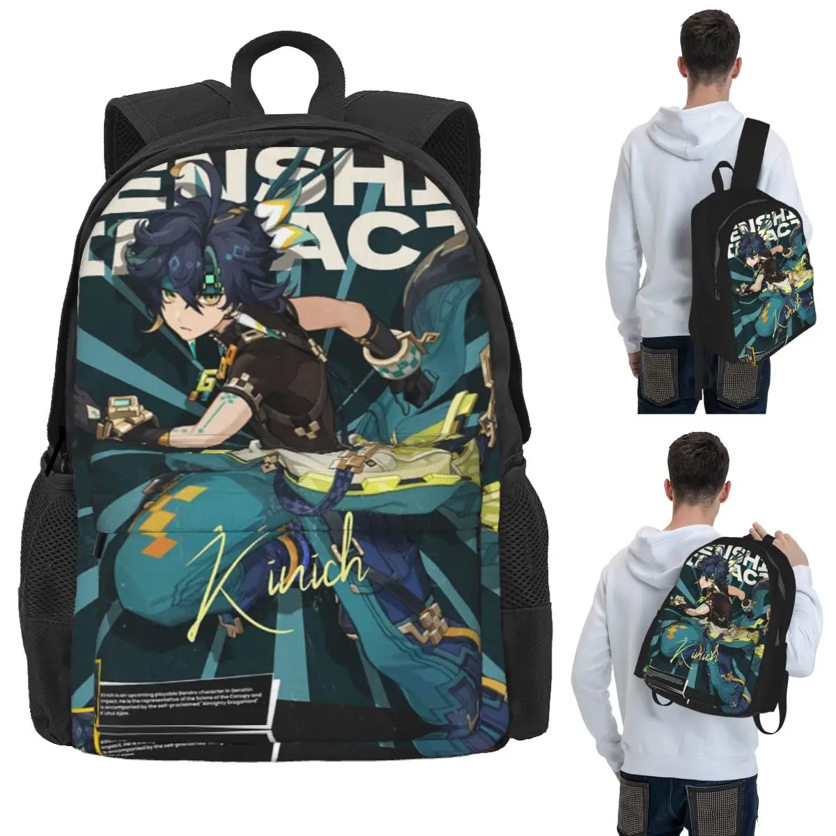 Kinich Sunblast Genshin Impact Student Backpack School Bag Hiking Travel Daypack for Boys Girls Bookbag Shoulder Bags
Kinich Sunblast Genshin Impact Student Backpack School Bag Hiking Travel Daypack for Boys Girls Bookbag Shoulder Bags