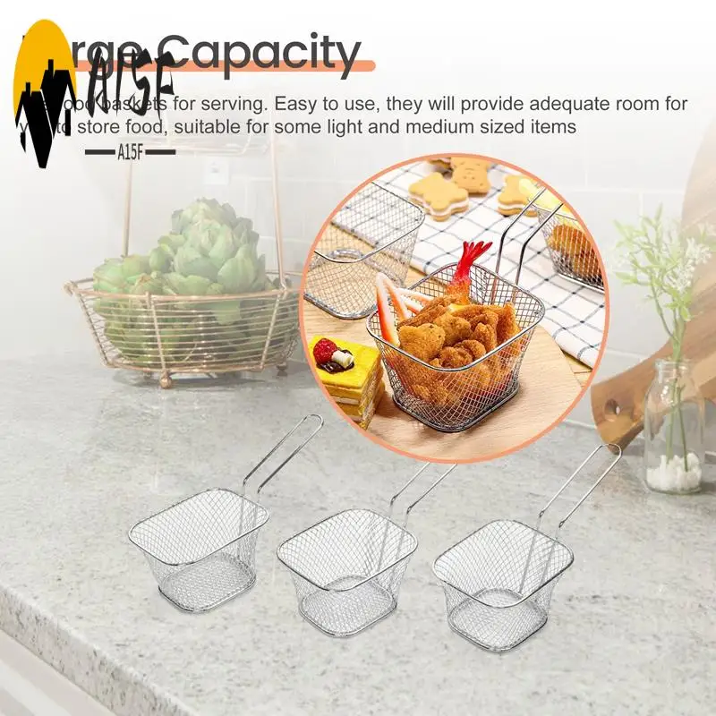 A15F-Fry Basket French Fry Holder Chip Mini Basket Food Baskets For Serving Reusable Fries Holder Deep Fryer For Home
A15F-Fry Basket French Fry Holder Chip Mini Basket Food Baskets For Serving Reusable Fries Holder Deep Fryer For Home