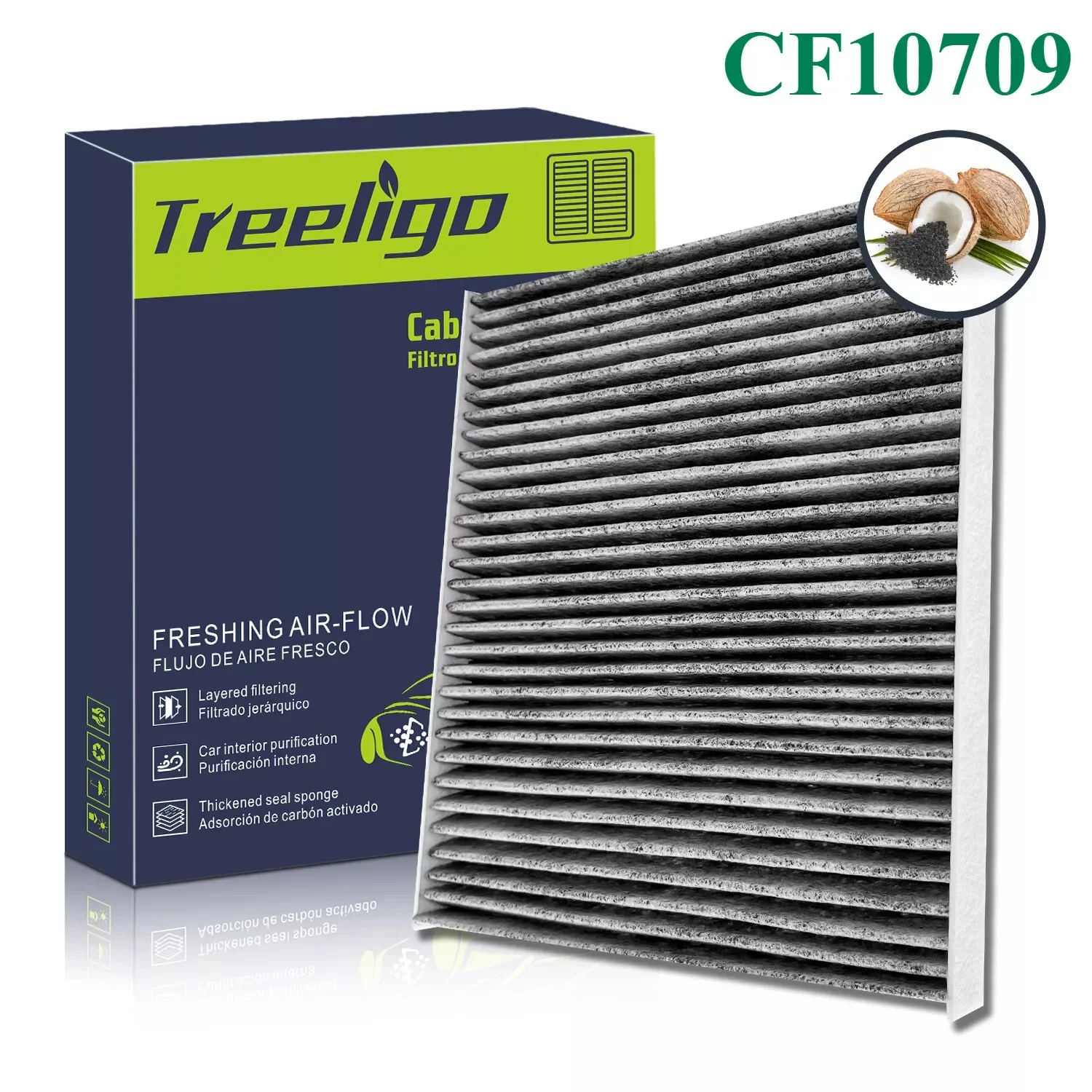 Treeligo CF10709 1 шт. активированный воздушный фильтр салона с активированным углем для HYUNDAI ACCENT TUCSON VELOSTER/для KIA FORTE RIO SPORTAGE
Treeligo CF10709 1 шт. активированный воздушный фильтр салона с активированным углем для HYUNDAI ACCENT TUCSON VELOSTER/для KIA FORTE RIO SPORTAGE