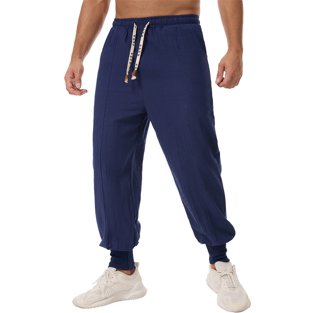 Men's Harem Pants Solid Color Elastic Waist Loose Fit Joggers Casual Breathable Lightweight Simple Style Streetwear
Men's Harem Pants Solid Color Elastic Waist Loose Fit Joggers Casual Breathable Lightweight Simple Style Streetwear