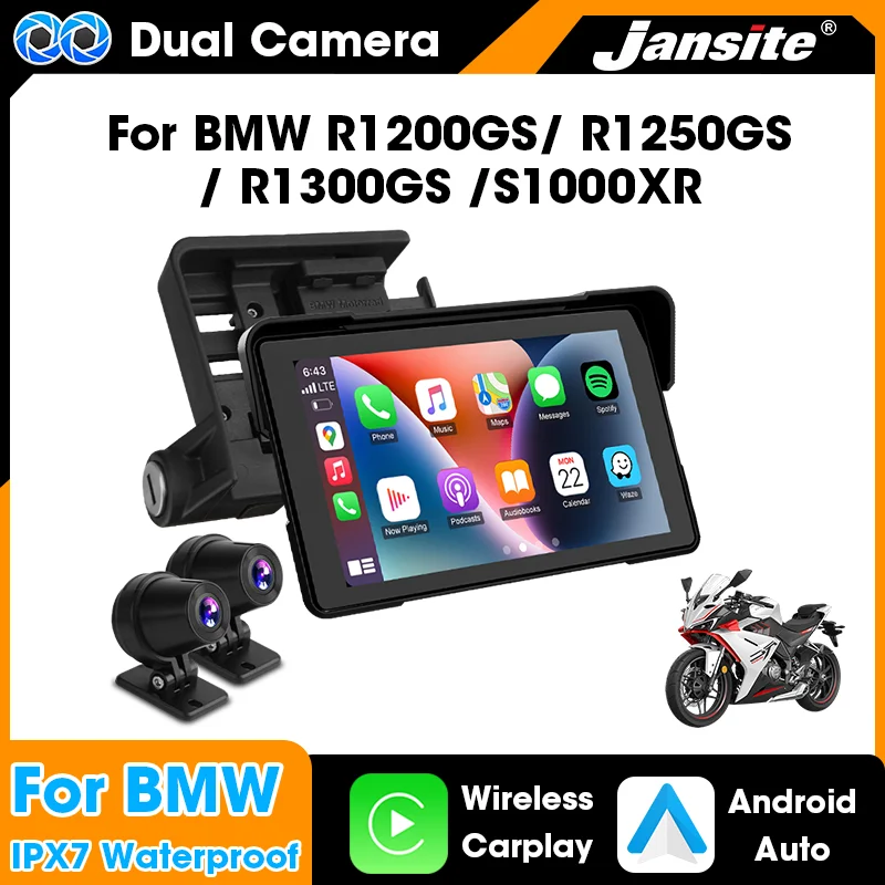 Motorcycle 7'' Carplay for BMW R1200GS R1250GS R1300GS S1000XR GPS Navigation Digital Moto Dashboard Android Auto IPX7 Waterproo
Motorcycle 7'' Carplay for BMW R1200GS R1250GS R1300GS S1000XR GPS Navigation Digital Moto Dashboard Android Auto IPX7 Waterproo