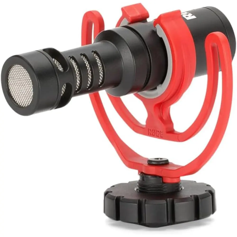 Compact On-Camera Microphone with Shock Mount and Auxiliary Cable, Black
Compact On-Camera Microphone with Shock Mount and Auxiliary Cable, Black