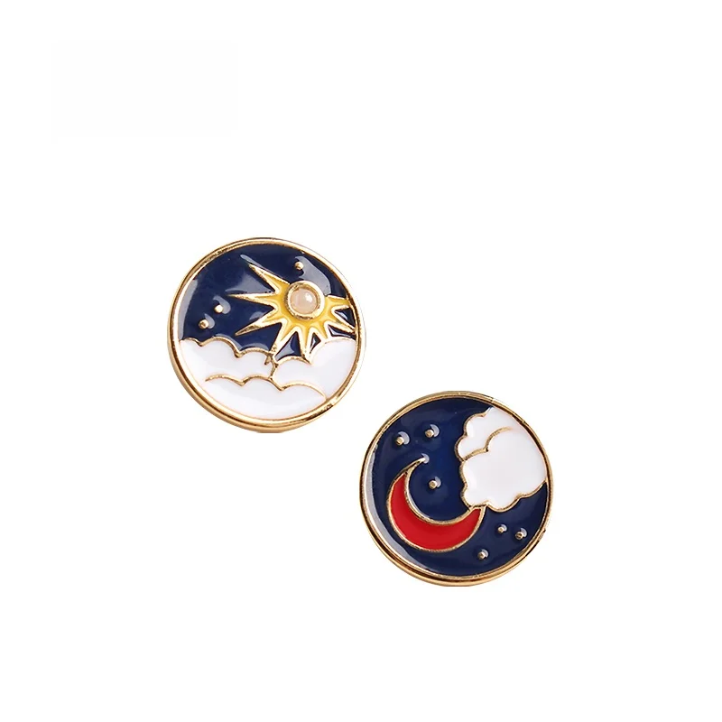 Sumni 18K Gold Plated 925 Silver Asymmetric Fairy Tale Sun Moon Earrings Women's Personality Classic Fashion Ear Jewelry
Sumni 18K Gold Plated 925 Silver Asymmetric Fairy Tale Sun Moon Earrings Women's Personality Classic Fashion Ear Jewelry
