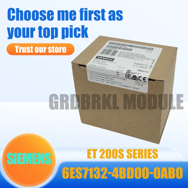 Brand New Original SIEMENS 6ES7132-4BD00-0AB0 SIMATIC ET200S 4DO DC24V PLC Module
Brand New Original SIEMENS 6ES7132-4BD00-0AB0 SIMATIC ET200S 4DO DC24V PLC Module