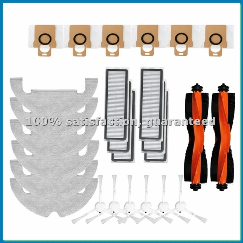 Аксессуары для робота-пылесоса X10: основная и боковые щетки, HEPA-фильтр, тряпка для влажной уборки, мешок для сбора пыли - A79M
Аксессуары для робота-пылесоса X10: основная и боковые щетки, HEPA-фильтр, тряпка для влажной уборки, мешок для сбора пыли - A79M
