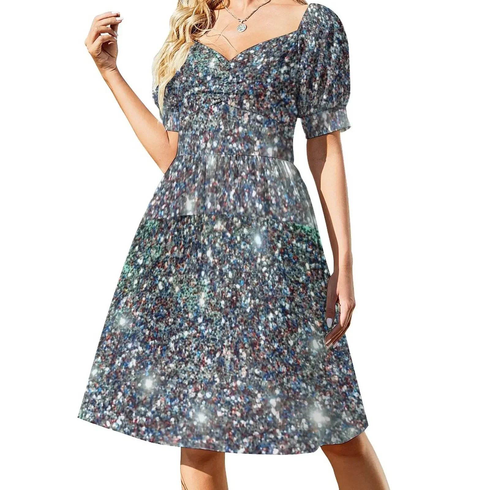 Glitter, Glitter Short-Sleeved Dress dress korean style dress party night dresses summer
Glitter, Glitter Short-Sleeved Dress dress korean style dress party night dresses summer