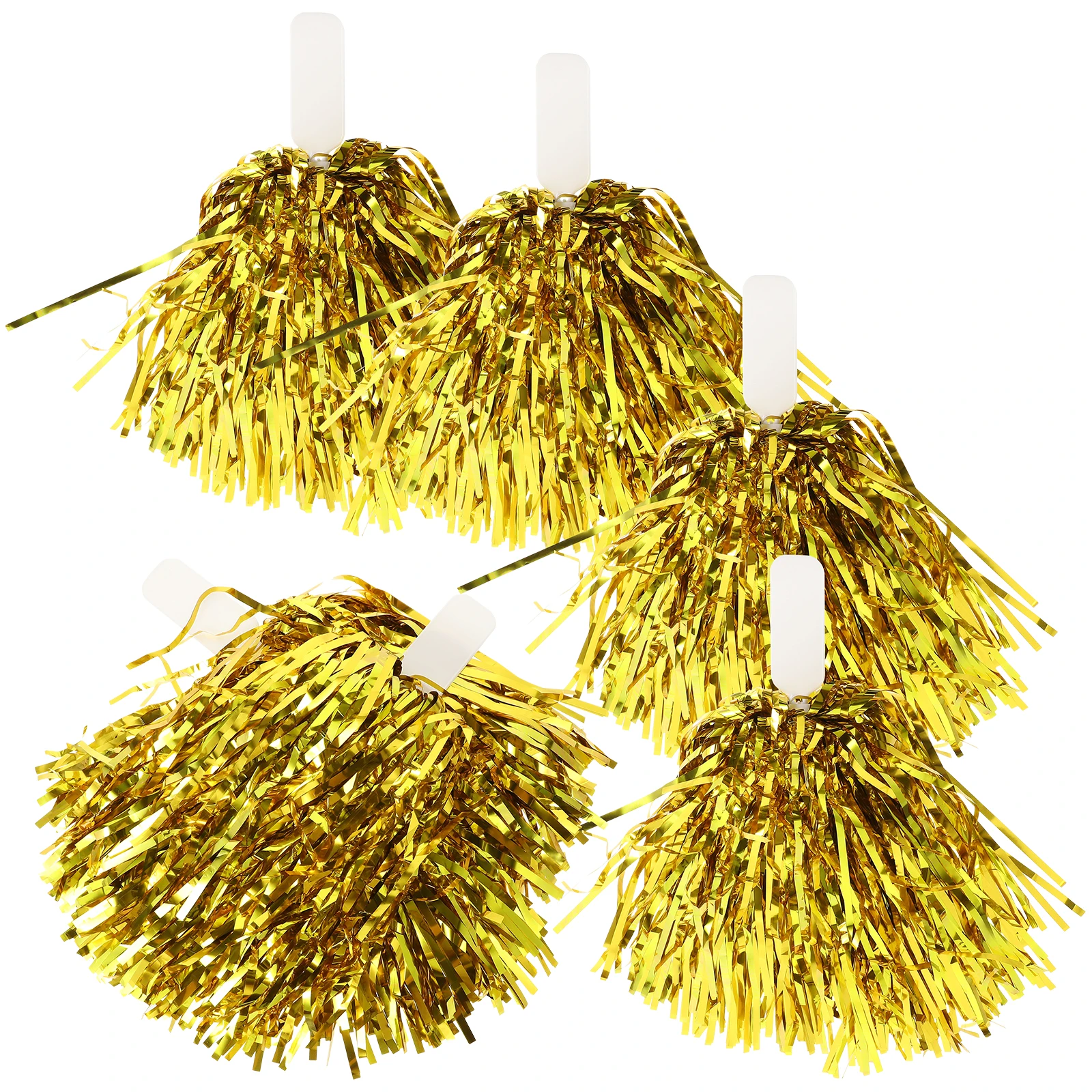 12pcs Hand Flowers Cheer Pompoms Bright Metallic Plastic Competition Handle Dance Performance Prop Events Sports
12pcs Hand Flowers Cheer Pompoms Bright Metallic Plastic Competition Handle Dance Performance Prop Events Sports