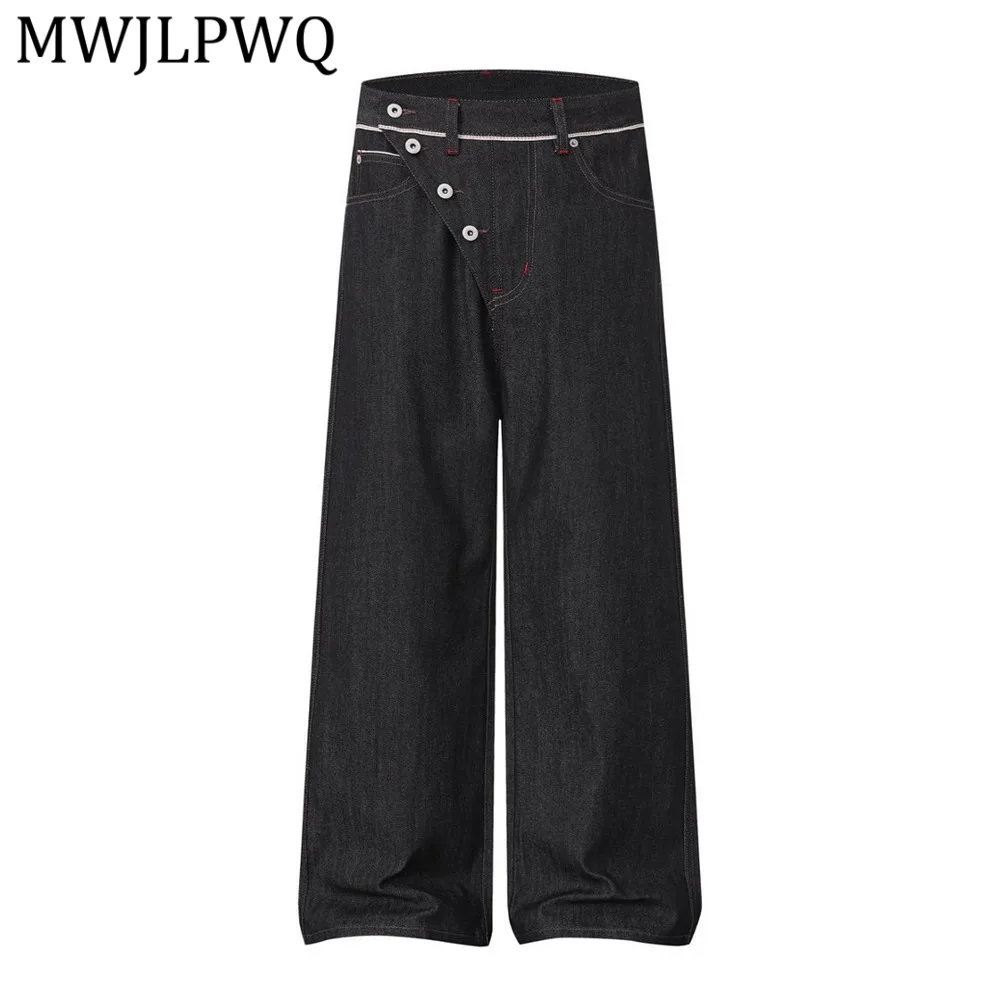 MWJLPWQ Vibe Style Diagonal Buttons Design Jeans Men's American Trendy High Street Unique Loose Fit Casual Denim Trousers 15349
MWJLPWQ Vibe Style Diagonal Buttons Design Jeans Men's American Trendy High Street Unique Loose Fit Casual Denim Trousers 15349