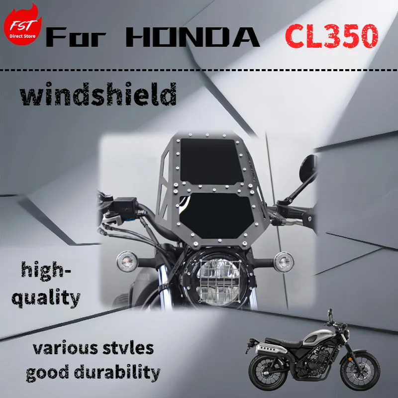For Honda CL300 windshield deflector decorative cover transparent windshield panel accessories
For Honda CL300 windshield deflector decorative cover transparent windshield panel accessories