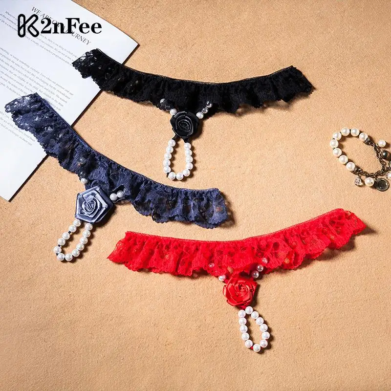 1PCS Women's Sexy Ultra-thin G-string Pearls Rose Embellishment Thong Embroidery Panries Low-waist Beaded Temptation Underwear
1PCS Women's Sexy Ultra-thin G-string Pearls Rose Embellishment Thong Embroidery Panries Low-waist Beaded Temptation Underwear