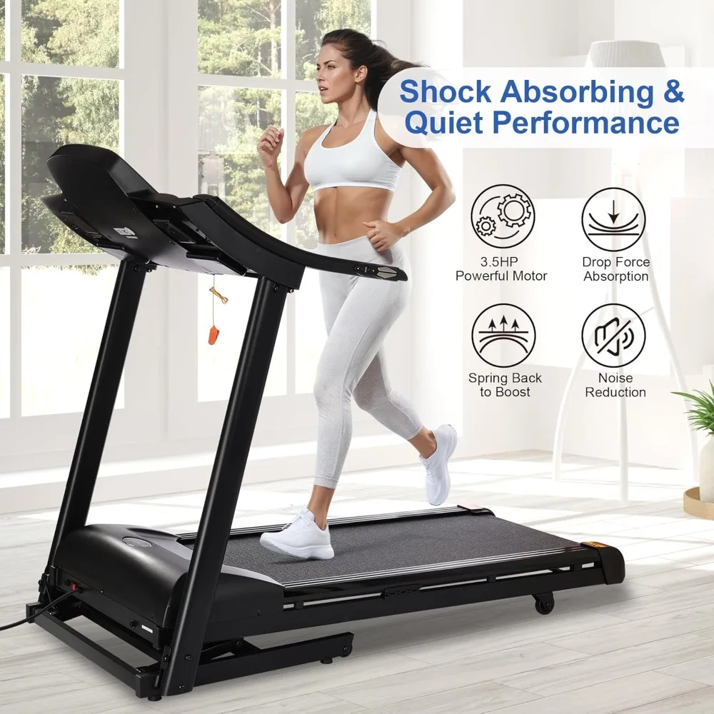 0-15% Auto Incline Folding Electric Treadmill, 4.0HP, 20" Wide Running Belt for Home, Custom
0-15% Auto Incline Folding Electric Treadmill, 4.0HP, 20" Wide Running Belt for Home, Custom
