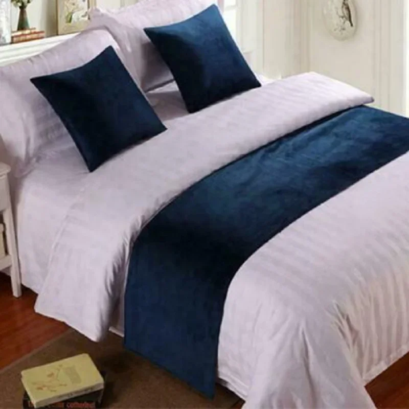 Luxury Solid Velvet Bed Runner Scarf Protector Slipcover Bed Decorative Scarf for Bedroom Hotel Wedding Room
Luxury Solid Velvet Bed Runner Scarf Protector Slipcover Bed Decorative Scarf for Bedroom Hotel Wedding Room