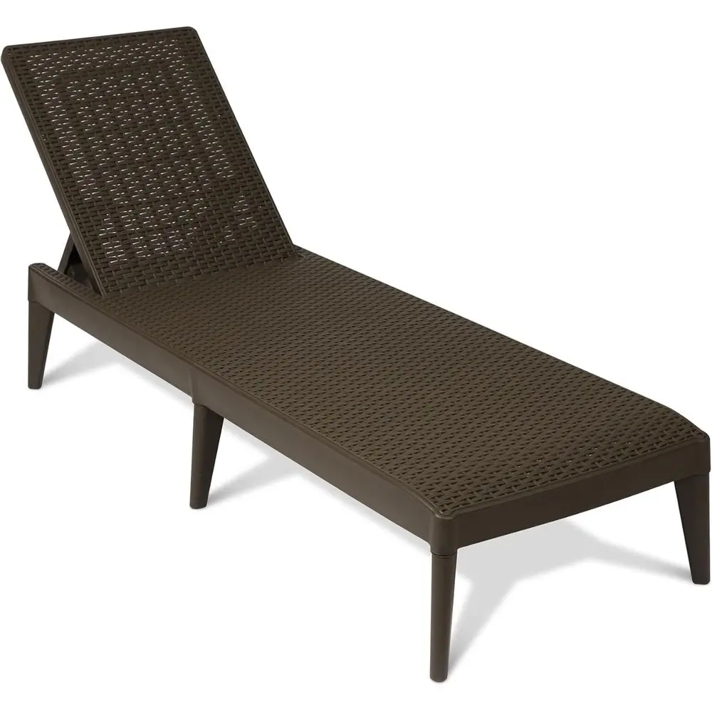 Rattan Effect Adjustable Backrest Sun Lounger, UV-Resistant, 60x186x29cm Brown
Rattan Effect Adjustable Backrest Sun Lounger, UV-Resistant, 60x186x29cm Brown