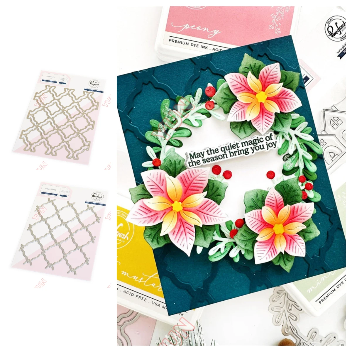 Christmas Greeting Card Background Decoration Interlaced Quatrefoil Die Hot Foil Plate DIY Holiday Gift Template Scrapbooking
Christmas Greeting Card Background Decoration Interlaced Quatrefoil Die Hot Foil Plate DIY Holiday Gift Template Scrapbooking