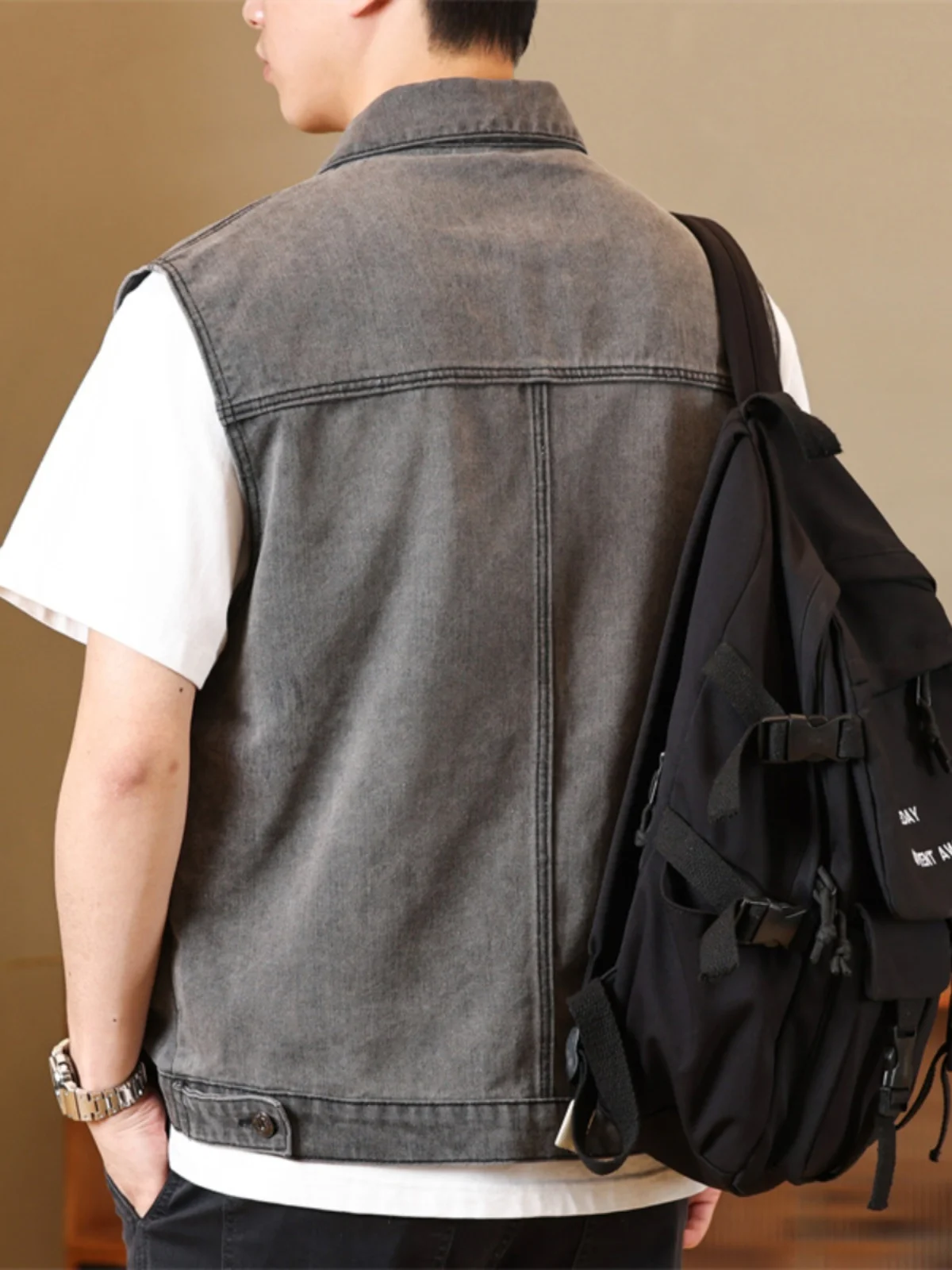 Loose Fit Men's Denim Vest Spring Autumn ex Svel Workwear Jaet Large Size Versatile Sle Youth Trend Brand
Loose Fit Men's Denim Vest Spring Autumn ex Svel Workwear Jaet Large Size Versatile Sle Youth Trend Brand
