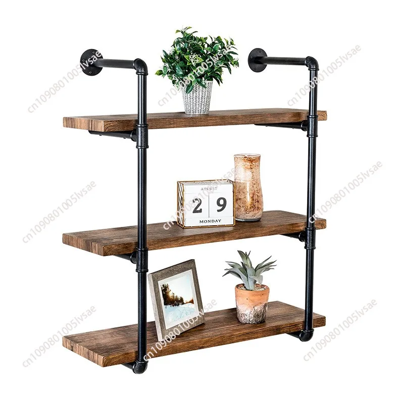 Wrought iron retro living room wall rack wall water pipe multi-layer storage rack
Wrought iron retro living room wall rack wall water pipe multi-layer storage rack